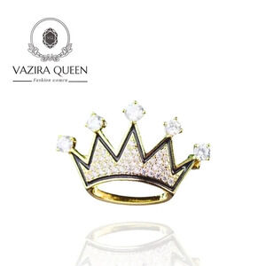 VQ Crown Brooch